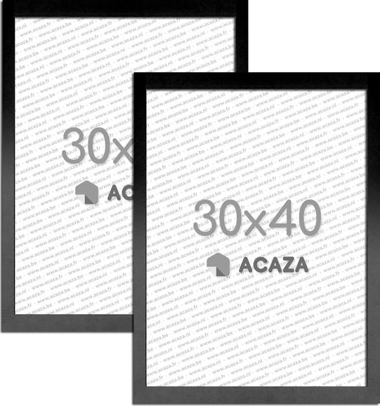 ziekte Franje lekken Set van 2 Madison fotokaders - 30x40 cm - fotolijsten in MDF hout - zwart |  Acaza 