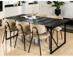Table repas rectangulaire BLACKBIRD 200 cm noir