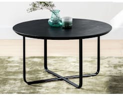 Table basse ronde FATOUMATA 75 cm noir
