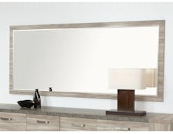 Miroir STONAGE 209 cm chêne aubier gris/marbre
