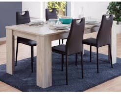 Table repas rectangulaire GIORDANO 180 cm chêne granulé
