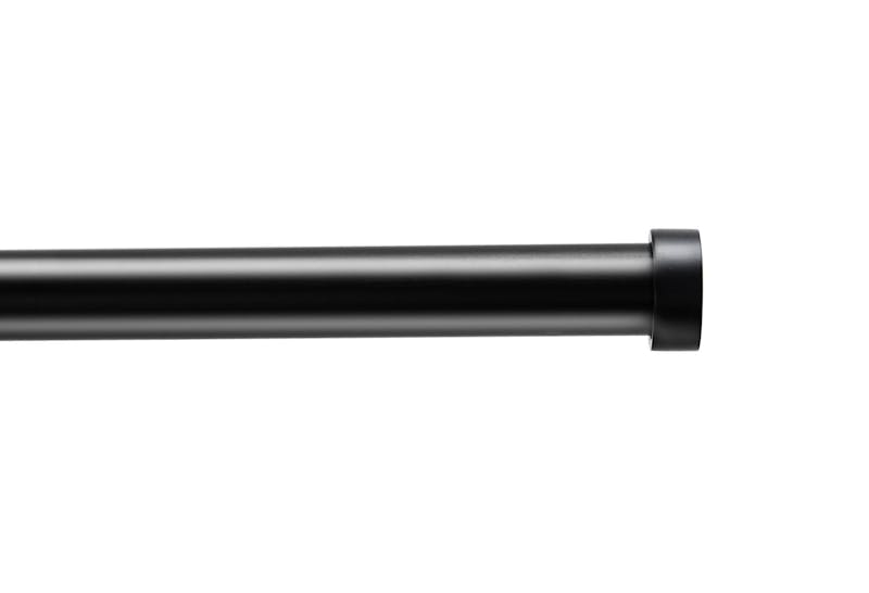 Uitschuifbare gordijnroede - gordijnrail - stang van cm - mat - zwart |
