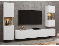 Tv-meubel set AVATAR 4 deuren wit