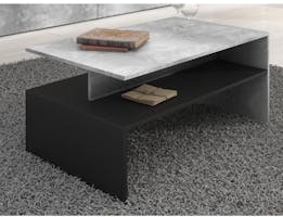 Salontafel BABEL beton/zwart 