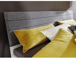 Tête de lit SCARLETT 160x200 cm gris avec tissu