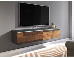 TV-meubel DUBAI 2 klapdeuren 140 cm matera/old wood zonder verlichting
