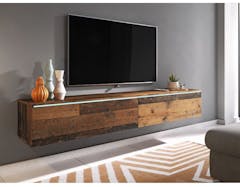 TV-meubel DUBAI 2 klapdeuren 180 cm old wood zonder verlichting
