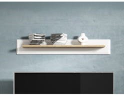 Wandplank NORDO 107 cm wit/hoogglans wit 