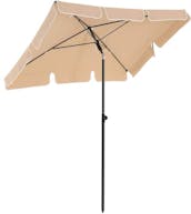 Rechthoekige parasol  - kantelbaar zonnescherm - UPF 50+ bescherming - 2x1,25 m - taupe
