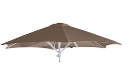 Umbrosa Paraflex parasol hexagonal Ø 270 cm sans bras solidum taupe