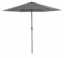 Staande parasol in aluminium - Ø 300 cm - donkergrijs