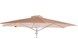 Umbrosa Paraflex parasol hexagonal 300 cm sans bras sunbrella blush
