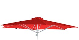 Umbrosa Paraflex parasol hexagonal 300 cm sans bras sunbrella pepper