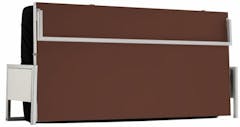 Opklapbed CUBERDON 90x200 cm chocolade (horizontaal)