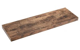 Wandplank - industrieel design - 80x4x25 cm - vintage bruin