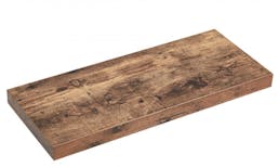 Wandplank - industrieel design - 60x4x25 cm - vintage bruin